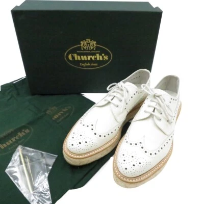 Auténticos Zapatos Church`s Inglés KEELY2 Esmalte Talla:36 Cuero Blanco #A72222S Foto 1 de 4