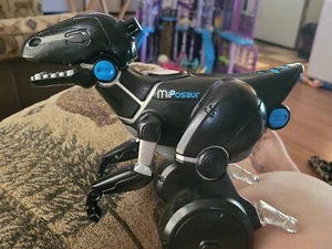 Kids  MiPosaur Black Robot Dinosaur No Remote and missing tail As-is - Picture 1 of 3