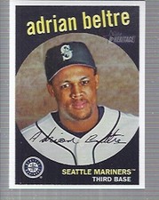 2008 Topps Heritage Seattle Mariners Baseball Card #365 Adrian Beltre