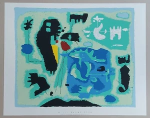 Willi BAUMEISTER (1889-1955) KOMPOSITION IN GRÜN Edition Segers Siebdruck 1996 - Bild 1 von 8