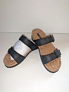 Muk Luks Presely schwarze Damen-Pantoletten mit Schnalle Größe 6 - Bild 1 von 5