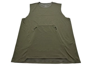 Camisa sin mangas de entrenamiento On Run On Clouds para hombre talla XXL verde oliva - Imagen 1 de 10