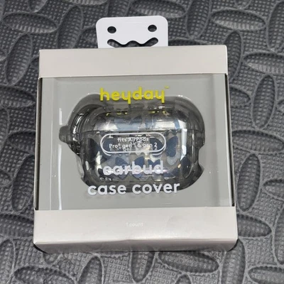 Estuche rígido Heyday con clip para Apple AirPods Pro (Gen 1/2) - Mariposa plateada Foto 1 de 3