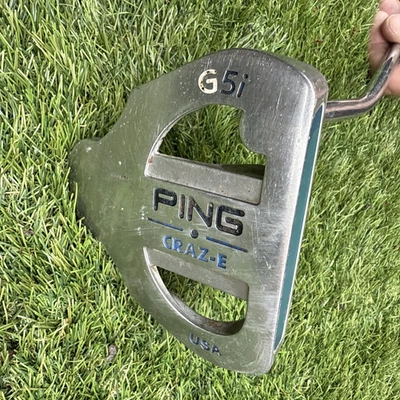 LEFT HANDED - PING G5i CRAZ-E PUTTER WITH UNUSED PING GRIP. 35 INCHES LONG - Image 1 of 4