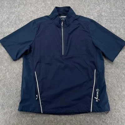 Camisa pulóver cortavientos de golf Sunice talla L para hombre azul marino Foto 1 de 4