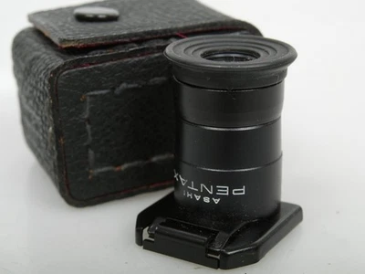 Asahi Pentax Sucherlupe M mit Scharnier, Okular Lupe Magnifier Top m Pentax-Etui - Bild 1 von 4