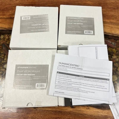 HUMAN CENTRIC VESA Mount Compatible with HP Desktop Mini, HP ProDesk Mini, Etc. - Image 1 of 2