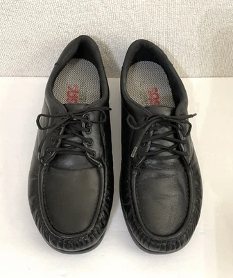 Zapatos para mujer SAS talla 11 WW Take Time Tripad cómodos cuero negro con cordones Foto 1 de 4