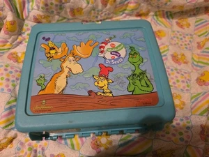 Lonchera Dr. Seuss 1996 vintage El bullicioso mundo del Dr. Seuss Grinch dibujos animados - Imagen 1 de 4