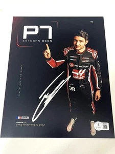 Foto 8x10 firmata a mano Esteban Ocon F1 Formula 1 Beckett Cert 2 - Foto 1 di 1