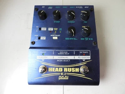 Pedal de efectos Akai E2 Headrush Echo Delay Looper gratis envío y devolución de EE. UU. Foto 1 de 4