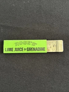 Rose's Limettensaft & Grenadine Vintage Werbe Werbung Box Cutter Öffner - Bild 1 von 5