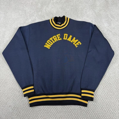 Vtg 60s Champion Products Inc NOTRE DAME Irish Crewneck Sweater Sz Large NICE! - Image 1 of 4
