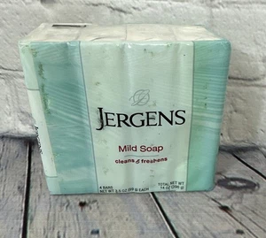 Jabón suave Jergens 1 paquete de 4 barras (3,5 oz cada una) paquete sellado original - Imagen 1 de 1