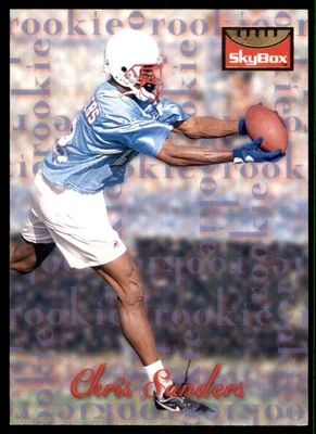 1995 SkyBox Chris Sanders RC Houston Oilers #184 - Image 1 of 2