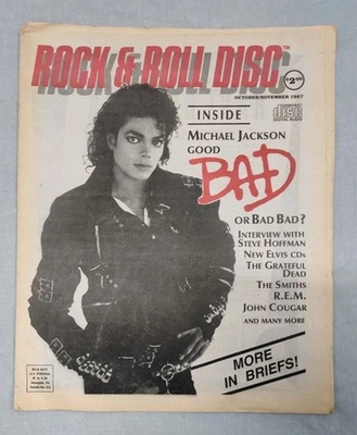 Журнал Rock & Roll Disc октябрь ноябрь 1987 Michael Jackson Bad Article Винтажный - Изображение 1 из 4