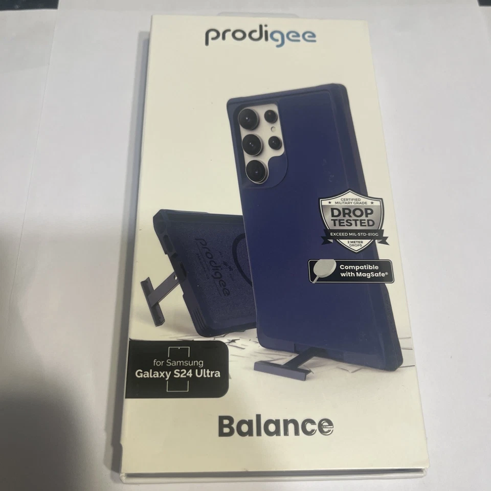Prodigee Balance Case for Galaxy S24 Ultra Blue With Stand And MagSafe - Image 1 of 1