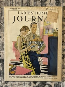 RARE! November 1929 Ladies Home Journal Magazine Great Ads Paris Fashion - Picture 1 of 2