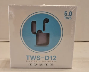 TWS-D12 True Wireless Earbuds / Bluetooth Earphones - Neufs et scellés H - Photo 1 sur 6