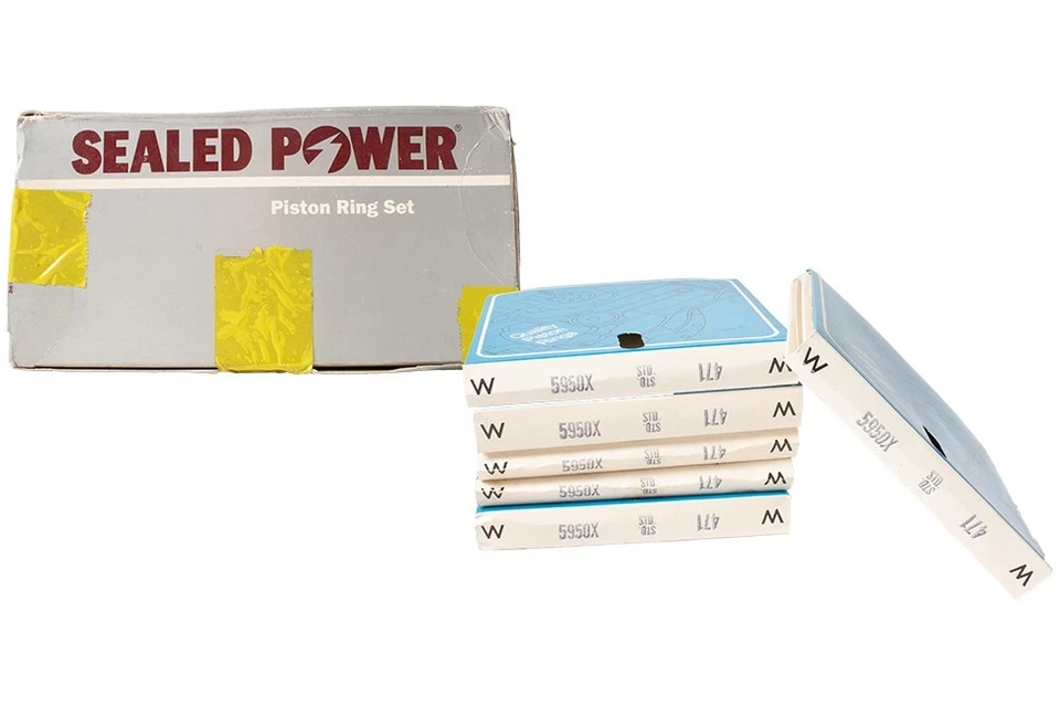 Anéis de pistão de substituição selados ajuste 1965-1995 Ford F-250 F-350 identificação da peça 592 - Imagem 1 de 4
