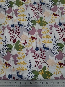 Brother Sister Design Studios Woodland Forest Animals 1 Yard 15 Inches - Picture 1 of 4