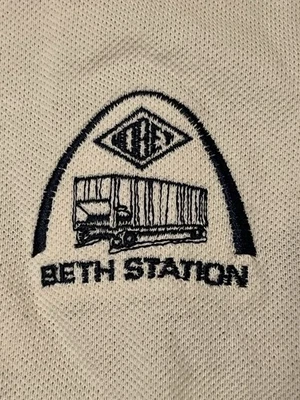 🟦🔥🟦 VINTAGE HOBET MINING COAL COMPANY EMITIDO ARCO CARVÃO POLO GRANDE NOVO COM ETIQUETAS - Imagem 1 de 4