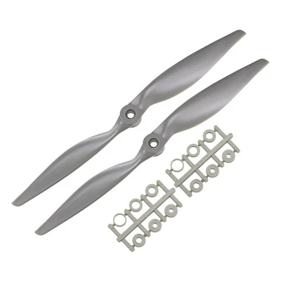 RC Propellers CW 11x7 Inch 2-Vane for Airplane Gray 2Pcs with Adapter Rings - Image 1 of 4