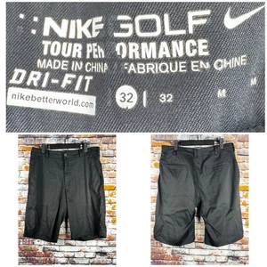 Pantalones Cortos Nike Golf Tour Performance Dri-Fit Negros Talla 32 Medianos Poliéster Spandex - Imagen 1 de 9