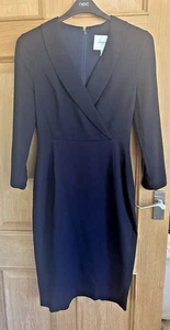 LK Bennett Effie Black Shift Dress UK 14 RRP £250 - Picture 1 of 6