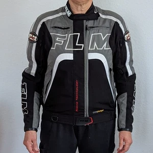 motorradjacke damen mit protektoren flm Polo Gr. S 36-38 Grau Schwarz - Bild 1 von 8
