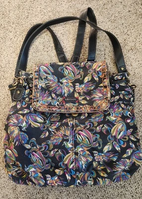 Mochila Bandolera de Hombro Convertible Círculo Artista de Lona Sakroots, Forrada Foto 1 de 4