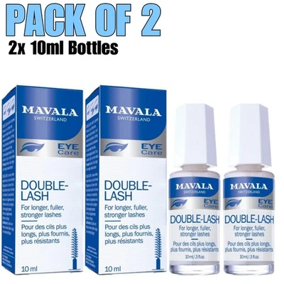 2x MAVALA Double Lash Eyelash Lengthening Stronger Full Lashes Night Serum 10ml - Image 1 of 4