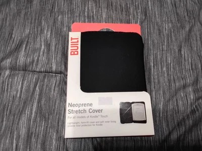 New BUILT Black Neoprene Stretch Cover For All Models Of Kindle Touch - Image 1 of 4