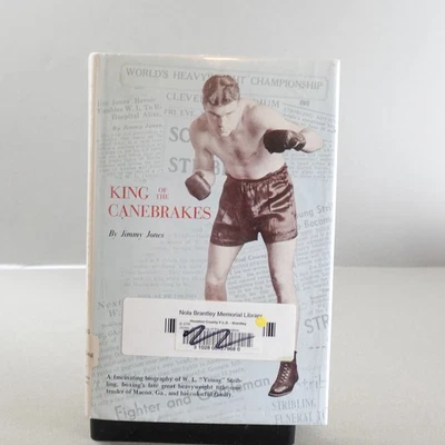 KING OF THE CANEBRAKES Jimmy Jones signed 1969 1st Ed  Stribling Macon GA boxing - Image 1 of 4