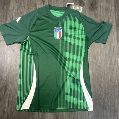 Camiseta de fútbol Adidas Italia Prematch para hombre nueva con etiquetas IW7950 Foto 1 de 4
