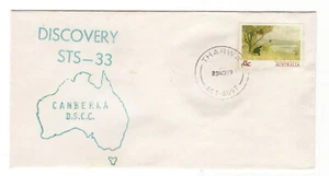 Shuttle STS-33 Discovery Launch Support Canberra DSCC Tharwa pmk Cover - Picture 1 of 1