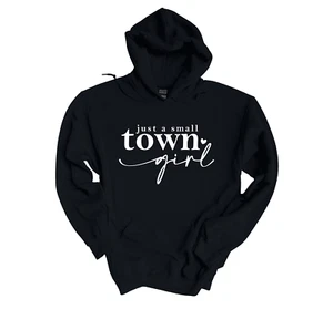 Trenz Shirt Company Womens Just A Small Town Girl Heart Long-Sleeve Hoodie - Picture 1 of 5