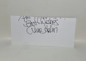 Anne Helm Autographed Signed Index Card JSA/PSA/Beckett Guaranteed - Picture 1 of 1