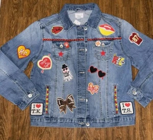 Custom Brand New Taylor Swift Kansas City Chiefs Embroidery Patch Denim Jacket - Picture 1 of 6