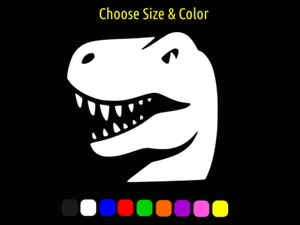 Tyrannosaurus Rex T Rex Divertido Dinosaurio Calcomanía Ventana Pared Laptop ELIGE EL TAMAÑO COLOR - Imagen 1 de 3
