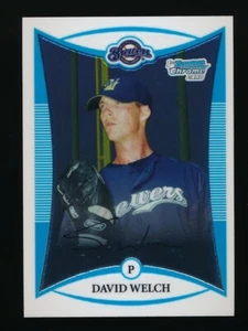 2008 Bowman Chrome Prospects #BCP66 David Welch Milwaukee Brewers - Bild 1 von 2