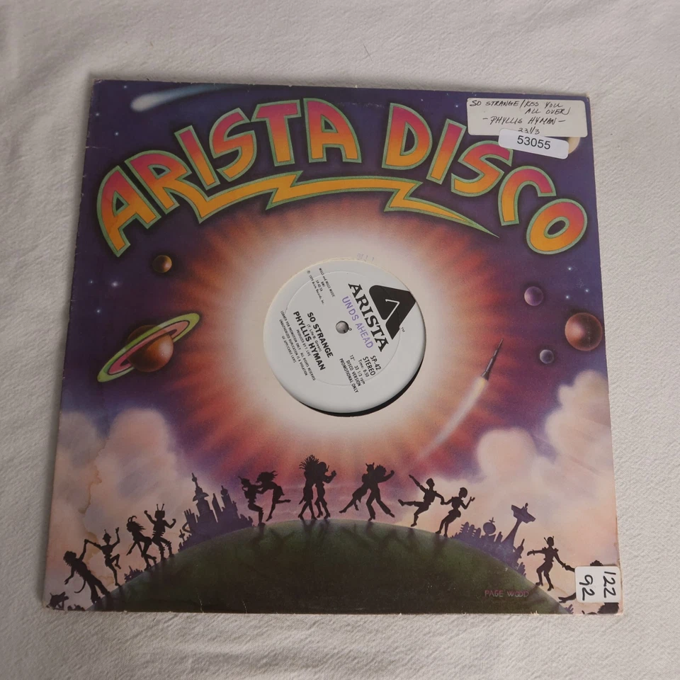 Phyllis Hyman Kiss You All Over PROMO SINGLE Vinyl Record Album - Image 1 of 4