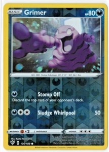 Grimer 100/189 Swsh03: Darkness Ablaze Reverse Holo - Picture 1 of 2