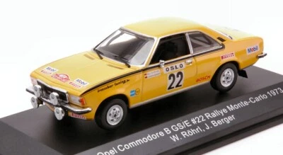 MODELLINO AUTO STATICO CMR OPEL COMMODORE B GSE RALLY MONTECARLO 1973 ROHRL 1/43 - Immagine 1 di 4