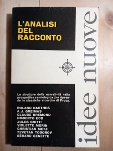 Barthes Greimas Eco Morin Todorov - L' Analisi Del Racconto- Bompiani 1969 1a ed - Foto 1 di 8