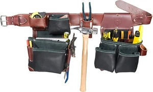Conjunto de marco de construcción Occidental Leather B5625XL verde en negro con cinturón X-Large - Imagen 1 de 4