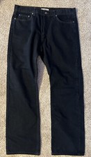 Burberry London Men’s Black Pants Jeans Button Up 36R EUC