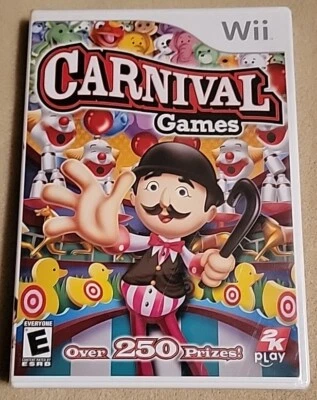 NUEVO Carnival Games (Nintendo Wii, 2007, 2K Play) SELLADO DE FÁBRICA, NUEVO EN CAJA Foto 1 de 4