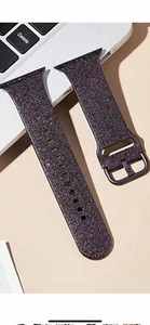 Shine Black Watch Band 42mm/44mm/45mm - Picture 1 of 3