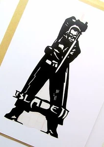 BLADE,Original Pop Art,Film 3"X 6½" inches clear Vinyl decal Sticker - Picture 1 of 6